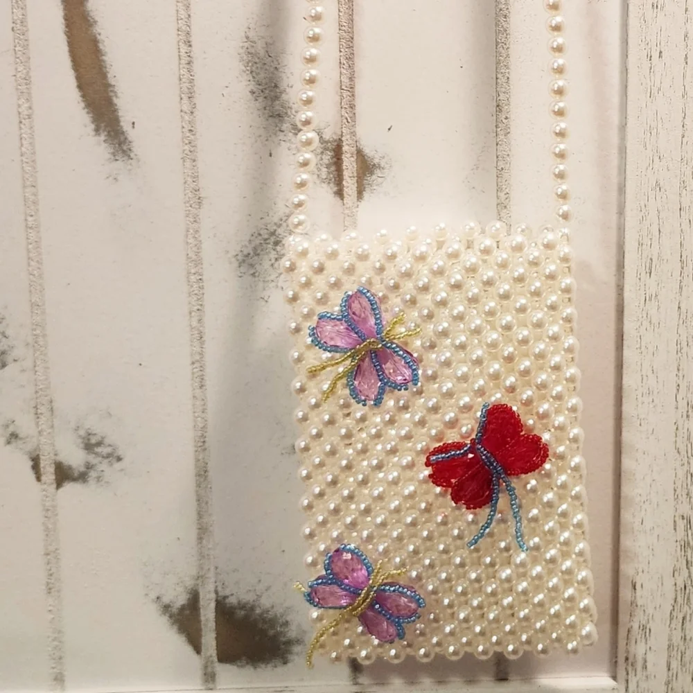 Kensie Pearl Crochet Universal Phone Crossbody Bag